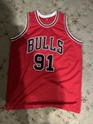 Dennis Rodman Custom Signed Jersey  91 Nba Basketball Chicago Bulls Jsa Coa     