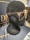 Adult Copper Wired Tiara Adorned With Copper Wired Leaves And Crystals