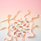 100 Pcs 15mm Multicoloured Mini Rose Flowers Satin Ribbon Bows Appliques Diy Sew