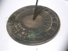 Vintage    grow Old Along With Me The Best Is Yet To Be    Patina Brass Sundial 