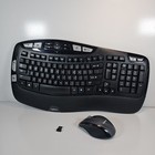 Logitech Comfort Wave Wireless K350 Keyboard   M510 Mouse W  Usb Unifying Dongle
