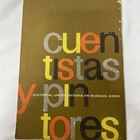 Vintage Cuentistas Y Pintores 15  X 11  Book 1963 Printed In B a  Argentina  s3 