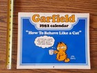 Vintage Garfield 1982 Calendar   How To Behave Like A Cat  