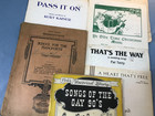 Lot Of Vintage Antique Piano Sheet Music Books   Free Us Shipping