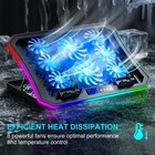 Laptop Cooling Pad Rgb Gaming Notebook Cooler For Desk  - Blue Led Light