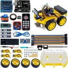Smart Robot Car Kit Include Ultrasonic Sensor r3 Board For Arduino Ide Diy