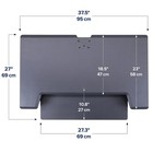 Standing Desk Converter Dual Monitor Sit Stand 37 5 Black Ergotron Workfit-tl