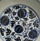 Fine Chinese Collectable Art Hand Blue White Porcelain Plate
