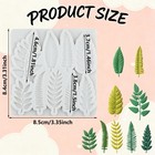 Tropical Leaf Polymer Clay Molds Fern Leaves Vine Leaf Silicone Mold For Diy    