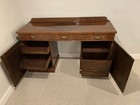 1850s Antique English Victorian Walnut Sideboard   Server   Buffet