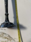 Vintage Leonard Italian Silver Plate Candle Holder  7 5    Tall Excellent Patina 