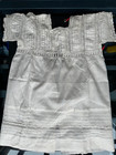 Gorgeous Antique French Edwardian Child Dress  Valenciennes Lace  Pleated