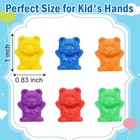 60 Pcs Rainbow Counting Bears Learning Toy Preschool Math Counting Game