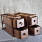 4 Vtg Singer Treadle Sewing Machine Wood Drawers With Frames Cottage Core Boxes
