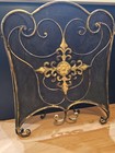 Vintage Ornate Louis Xvi Style French Provincial Trifold Fireplace Screen