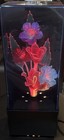 Vintage Novelty Fiber Optics Flower Multi Color Changing Lamp 13 1 2  Tall