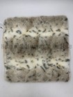 Pottery Barn Faux Fur Snow Leopard Pillow Cover Beige 24  Square  9097a