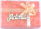 Personalized Sterling Silver  Any  Name Plate Necklace  Us Seller Actonia Style