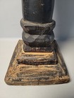 African Carved Wood  A Female Statue On Stand Senufo  Tribal Bust Statue  Ebony