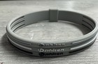  lot Of 2  Phiten Silicone Titanium Bracelet 3 Lines - Gray   White   Black -new