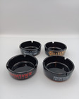Vintage Las Vegas Casino Hotel Glass Ashtrays Lot Of 4 Nostalgic Bar Ware