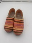 Dansko Orange Sunset Woven Slip On Women s Clog Size 39 8-8 5 Professional Shoes