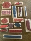 Southwestern 15 Wood-mounted Rubber Stamps Lot Thunderbird Armadillo