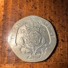 1982 England Queen Elizabeth Ii 20 Pence Coin Rare Circulated Coin