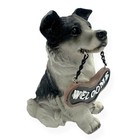 Welcome Alaskan Malamute Statue Puppy Dog Realism Lifelike Real-life Style Decor