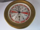 Chelsea Vintage  Radio Room Clock All Brass 7 1 4 Inches
