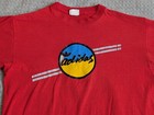 Adidas Shirt Adult Large Red Trefoil Logo Single Stitch Vintage 80 s Usa Made