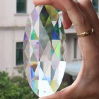 120mm Large Oval Cut Glass Crystal Prism Suncatcher Hanging Fengshui Chandelier