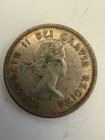 1959 Canada 25 Cents Quarter 80  Silver  Coin