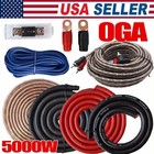 5000w 0 Gauge Car Power Amplifier Wiring Install Kit Subwoofer Amp Rca Cable Sub