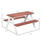 Wooden Outdoor Picnic Table - Brown