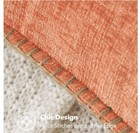 Miulee Pack Of 2 Couch Throw Pillow Covers 18x18 Inch Soft Coral Red Chenille   