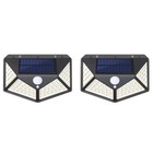 100led Solar Flood Light Motion Sensor 3 Modes Outdoor Waterproof Security Lamp