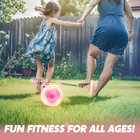 Pink Ankle Skip Ball Flashing Lights Kids Indoor Outdoor Exercise Toy Gift 3 