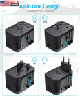 Universal Travel Adapter   International Power Adapter With 6a 3 Usb C And 2 Usb