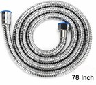 Flexible Shower Hose 2m 79in Stainless Steel For Hand Held Shower Head Bathroom