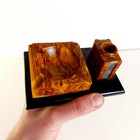 Vintage Bakelite Catalin Ashtray  Smoking Set