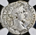 Emperor Marcus Aurelius Silver Denarius 161-180ad Ngc Genuine Ancient Roman Coin