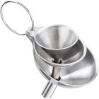5 Pcs Stainless Steel Kitchen Funnels Set Food Metal Funnels For Filling Small