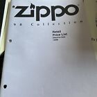 Zippo Lighter 1998 Advertising Catalog With Confidential Price List