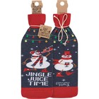Set Of 3 Christmas Wine Bottle Socks  Hostess Gift  Clever Sayings  Pbk Nwt