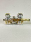 Antique Mop Opera Glasses Lorgnette Mother Of Pearl Folding Handle Binoculars