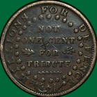1841 Webster Credit Millions For Defence Ht-16 Hard Times Token Xf Scratch 37940