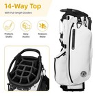 Shopsource 14 Way Lightweight Golf Stand Bag W Full Length Dividers Padded Strap