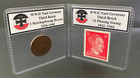 Germany Wwii Era Third Reich Nazi Genuine Coin   Stamp Set 1 Reichspfennig