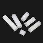 Us Stock 50pcs M2 M2 5 M3 M4 Nylon Hexagonal Pillar Nut Tapped Spacer White